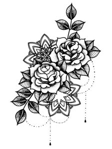tatovering blomst
